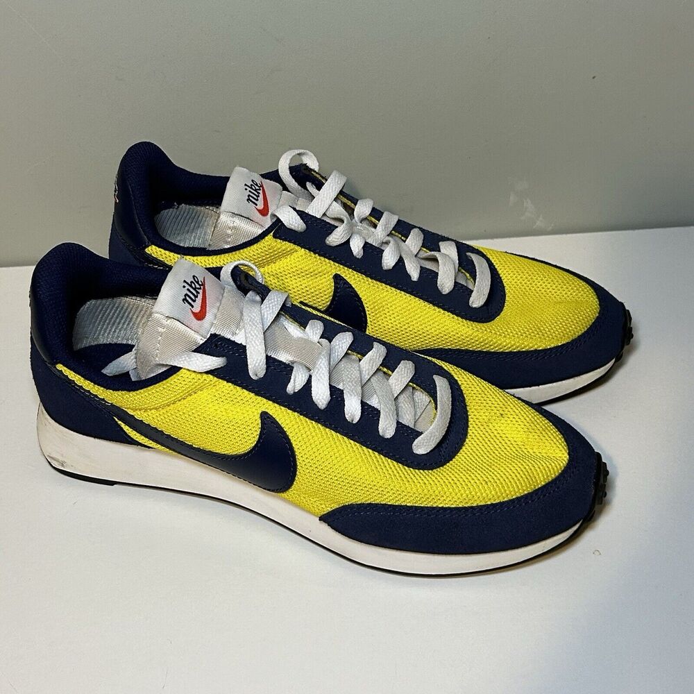 Nike Air Tailwind 79 Yellow Navy Michigan! 487754-702 Sz 9